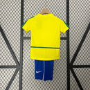 Camiseta Brasil 2002 - Niños (Pantalón Corto Incluido) RETRO - TIENDA LUXSHOP